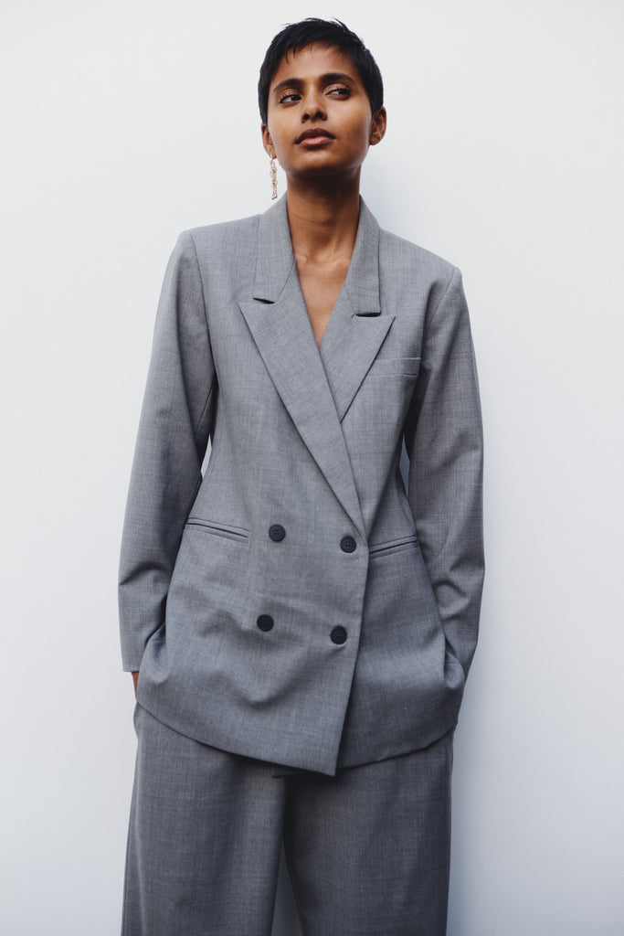 lightweight wool tailored jacket