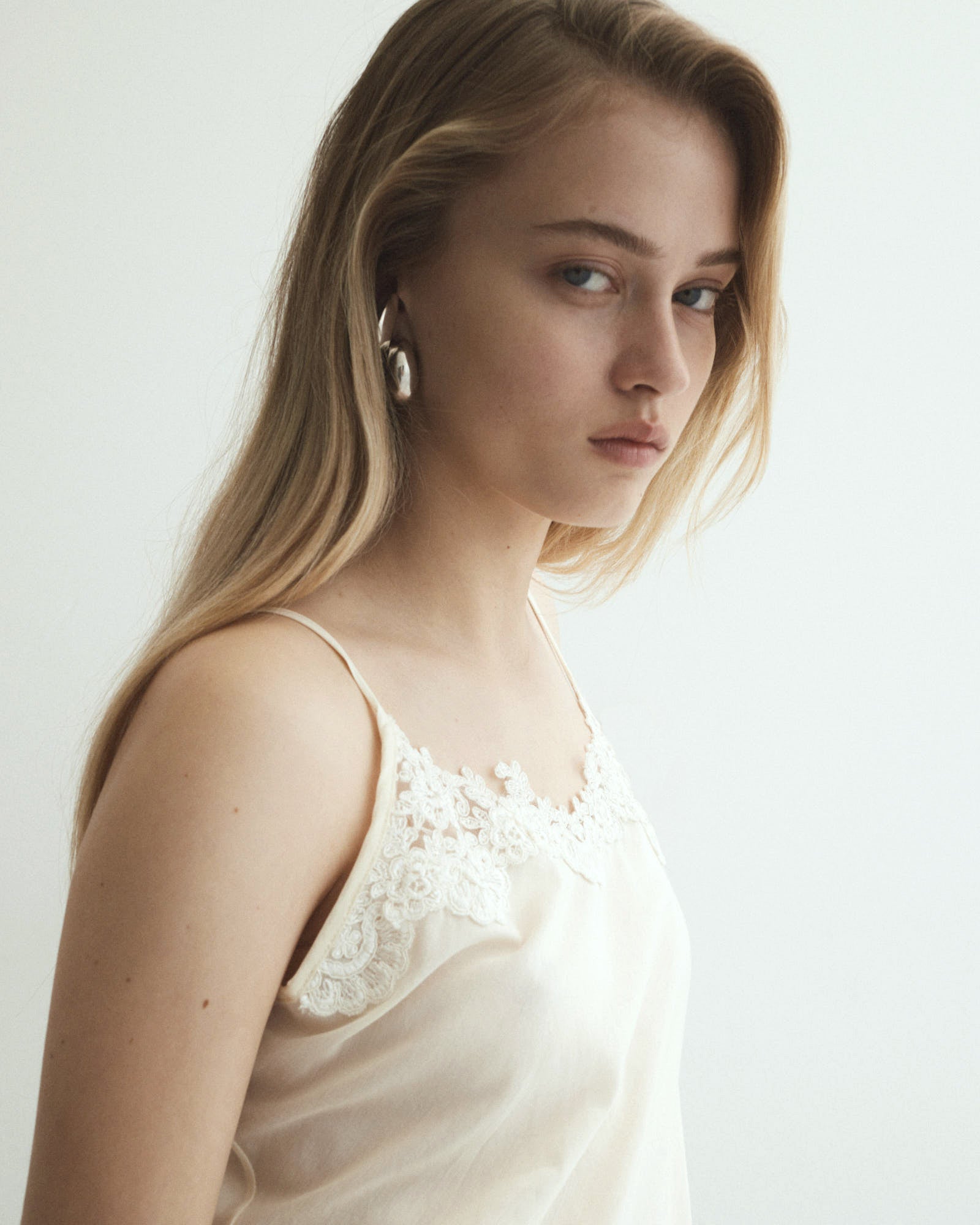 Athena cross back linen dress