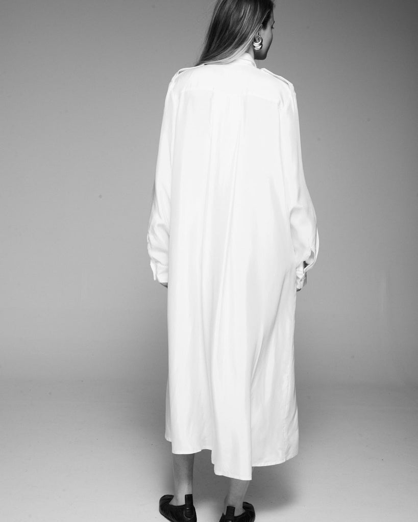 epaulette shirt dress