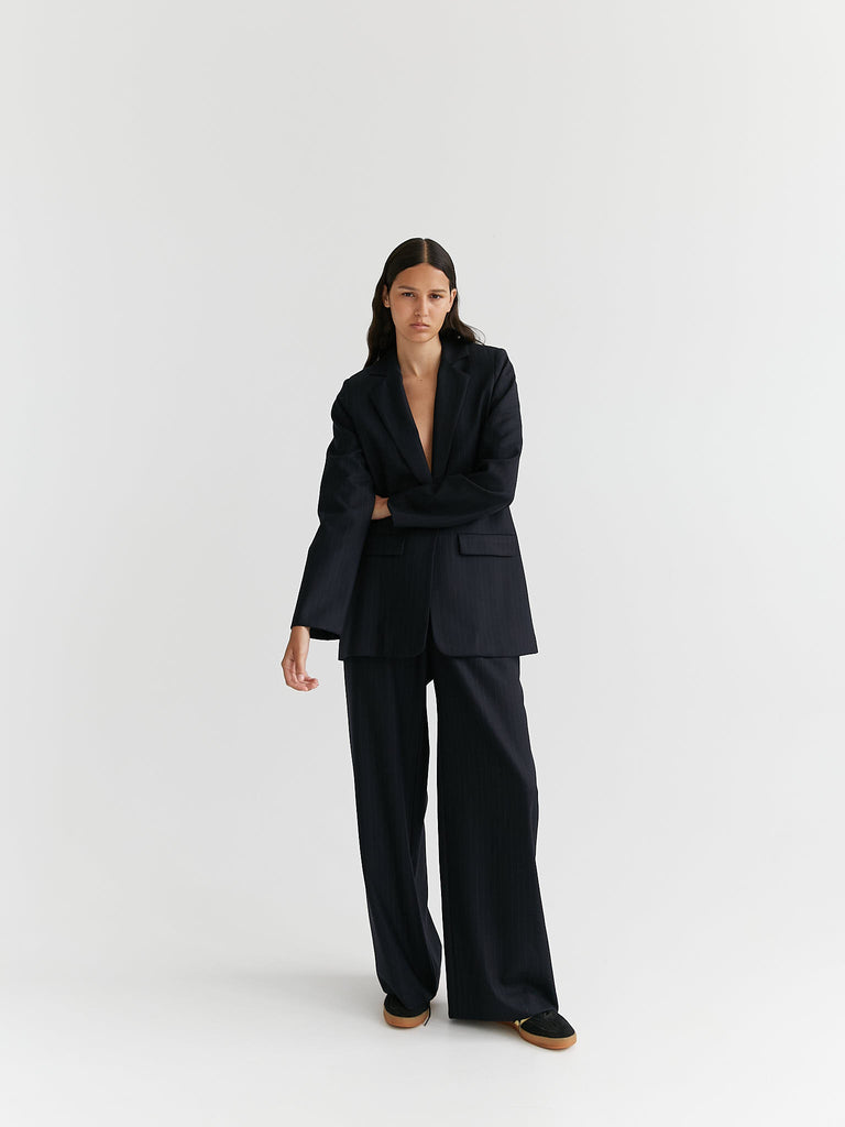 pinstripe tailored pant