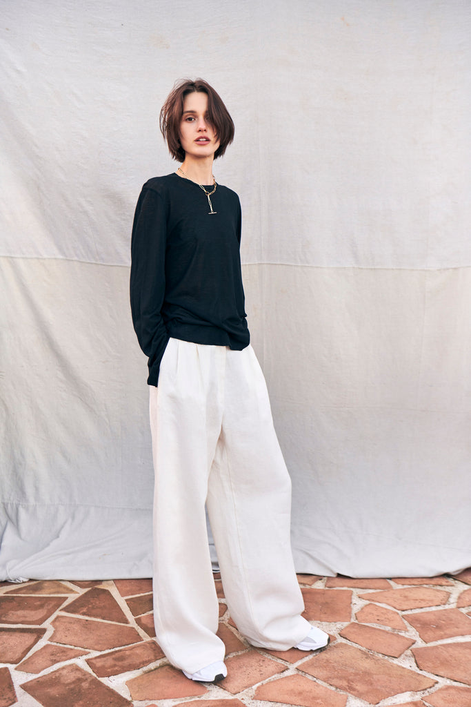 Fine Knit Long Sleeve T.Shirt