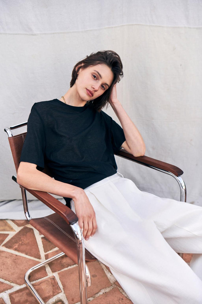 Fine Knit short sleeve T.Shirt